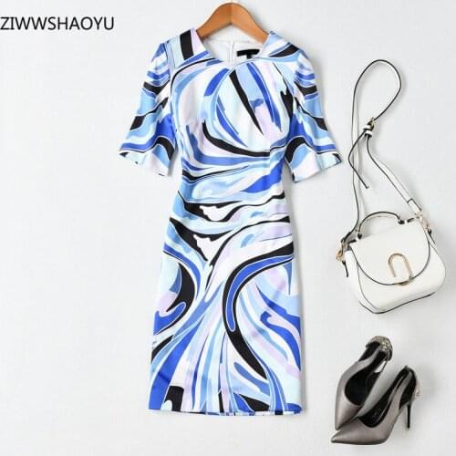 Ziwwshaoyu Blue Summer Dresses