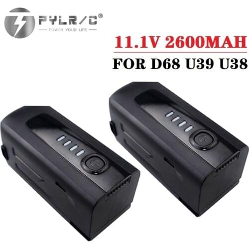 1-2pcs 11.1V 2600MAH lipo battery FOR D68 U38 U39 dorne remote control Quaacopter spare parts 11.1v battery