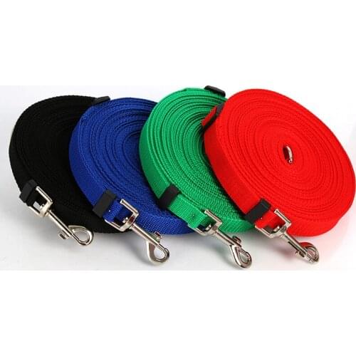 1.8m,4.5m,6cm,10m,20m long High Quality Nylon Dog Pet Leash Lead for Daily Walking 5 Colors