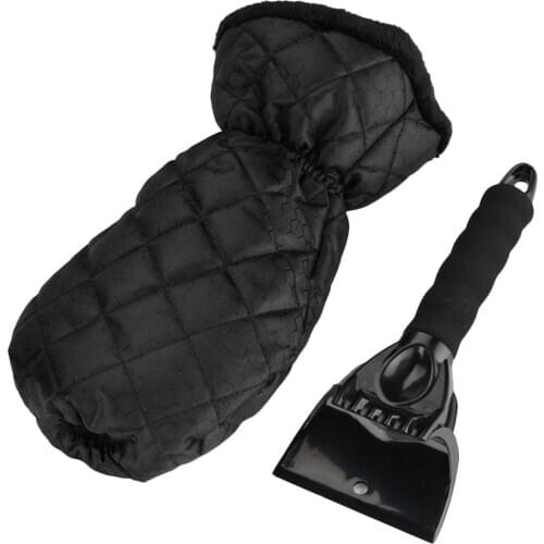 1 Pair Snow Scraper Removal Glove Oxford Cloth Cleaning Snow Shovel Ice Scraper Tool For Auto Window Car-stying Winter Gloves