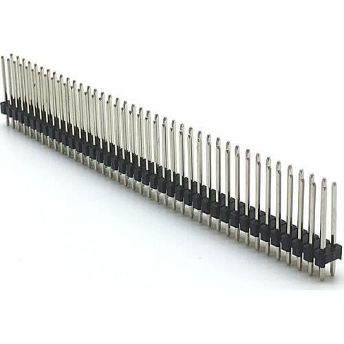10pcs Single Row Male 2*40Pin 2.54mm 1X40P 17mm Height Long Breakable Pin Header