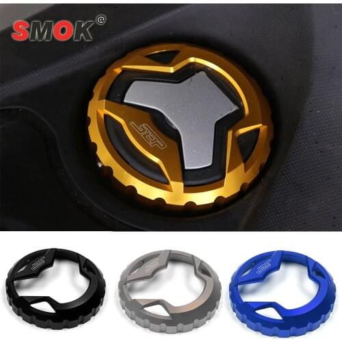 SMOK Motorcycle Accessories CNC Aluminum Alloy Fuel Tank Cap Cover Oil Cover For YAMAHA NMAX 155 NMAX155 2015-2016