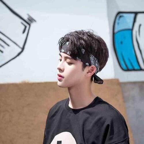 Fashion Hip Hop Cotton Bandana Square Scarf 55cm*55cm Black Red Paisley Headband Printed For Women/Men/Boys/Girls