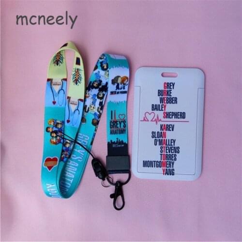 Girls Series Name Card Covers ID Card Holder Students Bus Card Case Lanyard Visit Door Identity Badge