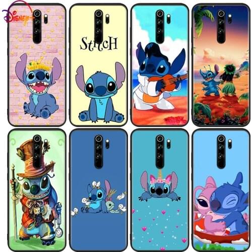 Disney Stitch For Xiaomi Redmi 9i 9T 9A 9C 9 8A 8 GO 7 7A S2 Y2 6 6A 5 5A 4X Prime Pro Plus Black Phone Case