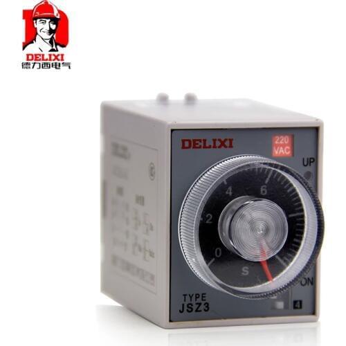 DELIXI Time Relay JSZ3A-B Timer Power Delay Relay ST3P Switch