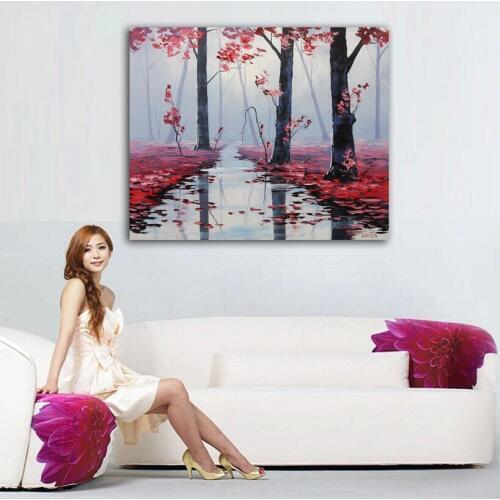Home decor simulation oil painting on the canvas print landscape pictures DM16091528