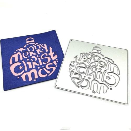 Julyarts Merry Christmas Circle Metal Cutting Dies Crafts For DIY Scrapbooking Card Decorative Embossing Die Mold 2021 New