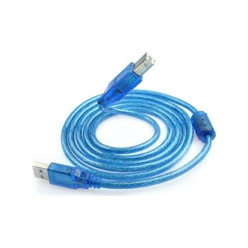 Scanner Printer Cable Type A Male to Type B Male USB 2.0 Extension Print Cable for Printer HDD High Speed Transparent 1.5-10M