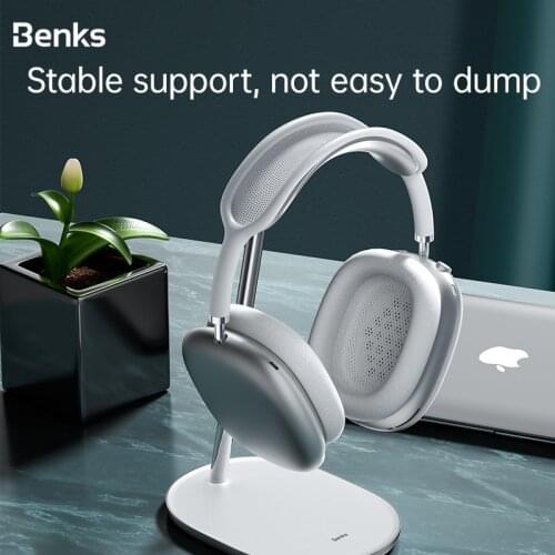 Benks headset desktop bracket metal hook mount for Apple air pods max Beats Sony Bose Bluetooth headset storage Display stand