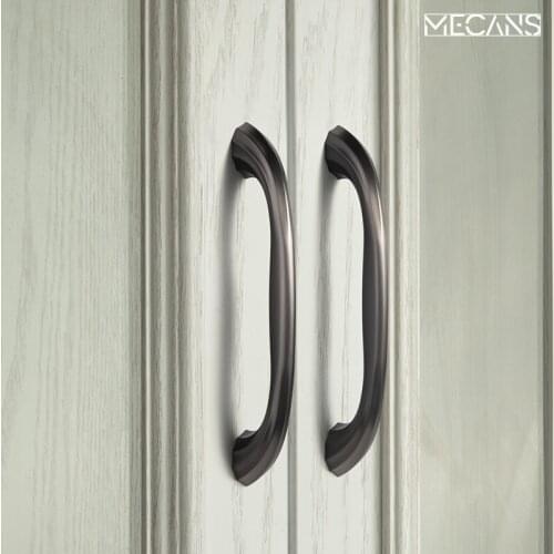 Drawer wardrobe door handle cabinet door handle modern minimalist surface mounted cabinet cupboard handle gray Nordic