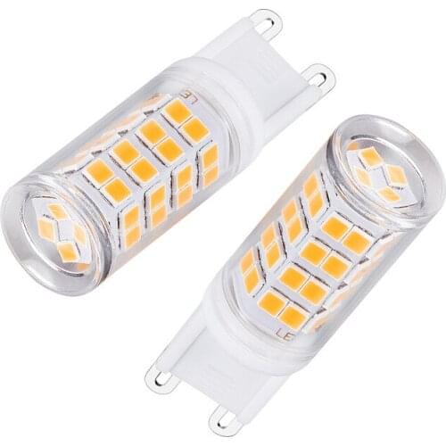 100pcs G9 LED Crystal Bulb 5w Replace 40W Halogen Bulb AC110V 220V 360 Beam Angle Led corn Bulb 52*2835SMD LED Warm White/White
