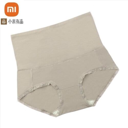 Xiaomi youpin panties womens high-waisted abdomen and hips antibacterial ladies panties cotton comfortable triangle short