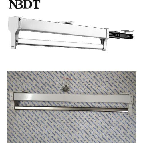 Top Mount Pull-Out Closet Valet Rod Wardrobe Clothing Rail Hanger Rack Bar Ball Bearing Slide Heavy Duty White Black