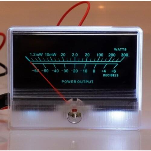 High-precision VU meter head with driver board power amplifier DB meter pre-amplifier tube amplifier level meter with backlight