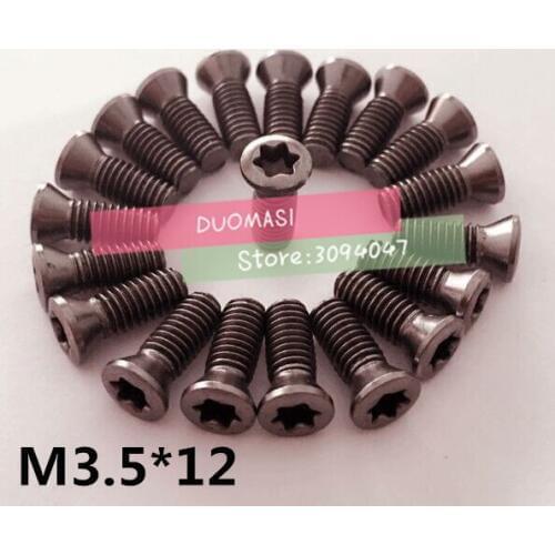 50pcs M3.5*12mm CNC lathe tool spare screws Torx screws
