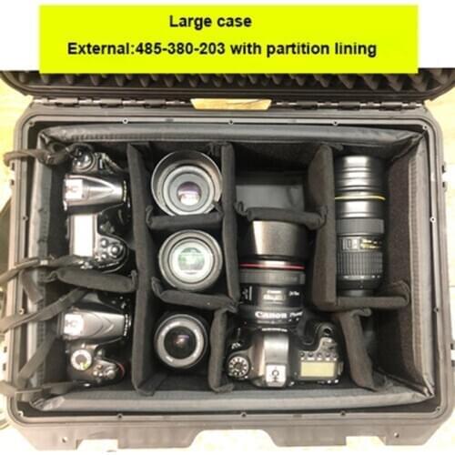 Safety box interval EVA liner bag travel case protective case Trolley Case SLR camera bag photographic equipment protection