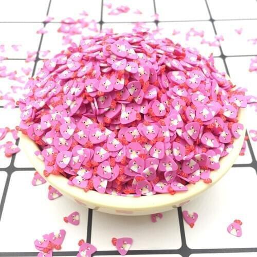100g Polymer Clay Charms Putty Cartoon Slice Addition Supplies DIY Nail Art Phone Decorstions Kit Sprinkles :5mm