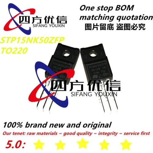 SZFTHRXDZ 100% new original (10PCS) STP15NK50ZFP P15NK50ZFP TO220