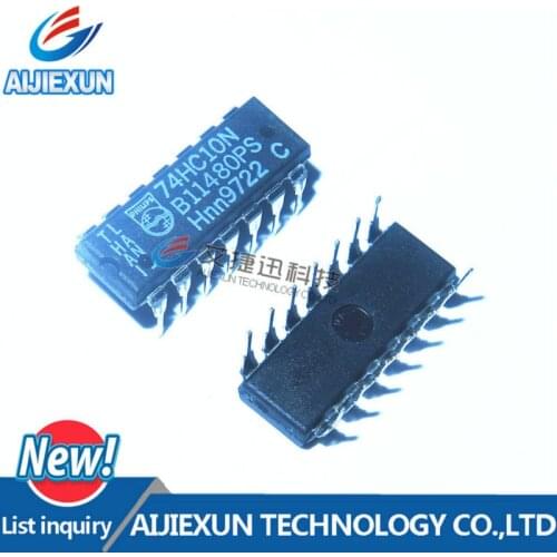 20Pcs 74HC10N SOT-27 HC/UH SERIES, TRIPLE 3-INPUT NAND GATE, PDIP14, DIP-14 in stock 100% New and original