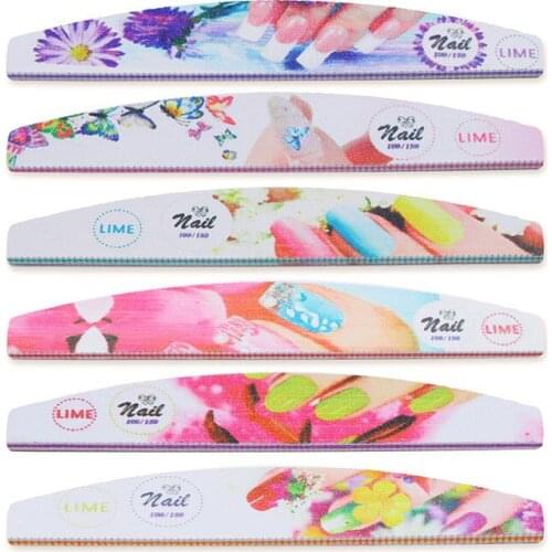 6 PCS/lot Christmas Nail Art Sanding File Polish Buffer Block Shiner File 2 sides Nail Art Polisher Manicure Nail File For Nail