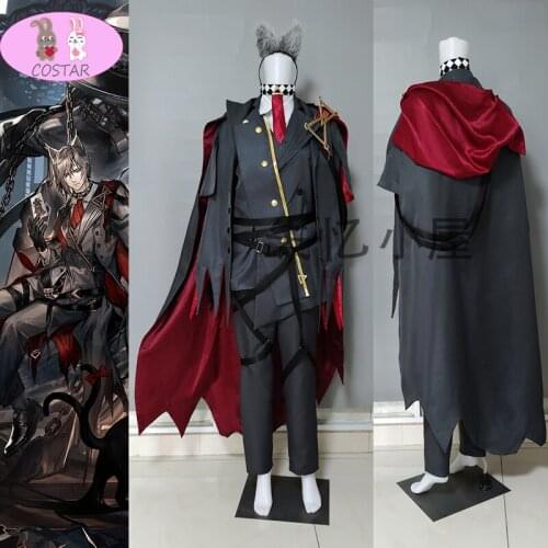 Arknights Phantom RHODES ISLAND Game Suit Haunting Dream Castle Handsome Uniform Cosplay Costume Halloween Party Outfit anime