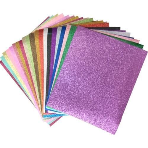 Glitter Heat Transfer Vinyl for Tshirts Heat Press Cutting Plotter HTV Iron on DIY Vinyl Transfer Paper 8 Sheets Free Shipping