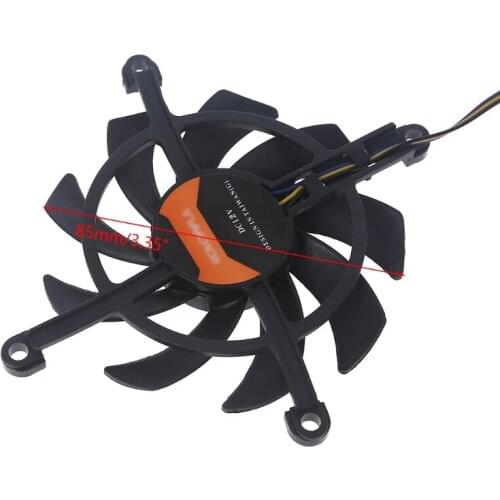 YYDS Colorful GTX 1660 Tomahawk RTX2060 Graphics Card Cooler 4Wire 4Pin 2Pcs 85mm 12V VGA Fan Graphics Card Cooling Fan