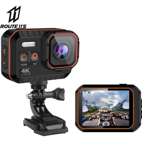 Motorcycle Action Camera Anti-shake 4K HD Helmet Camera Driving Record Car Remote Control Car Camera Recorder Ski WiFi Recorder