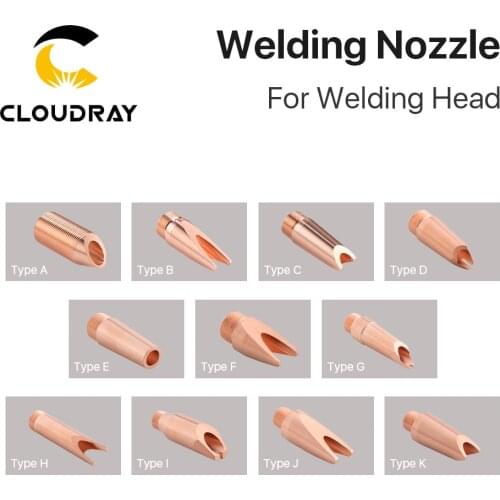 Cloudray Laser Welding Nozzle Hand Held Nozzle Thread M8 M10 M11 M13 Type A-K with Wire-feed for WSX ND18 & Other Welding Head
