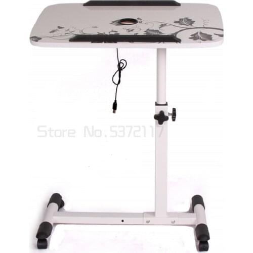 Multifunctional lazy small bedside table folding movable lifting rotary notebook computer table