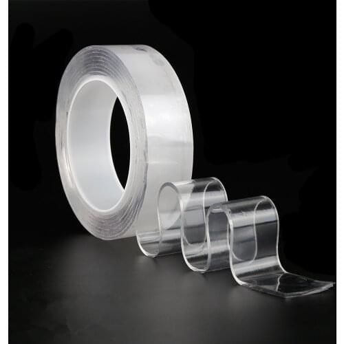 Fashion Nano-tape Washable Reusable Double-Sided Tape Adhesive Nano Traceless Sticker Removable Universal Disks Glue