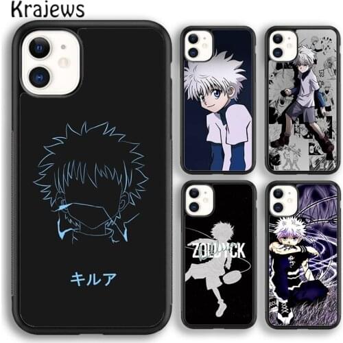 Krajews Anime Hunter X Hunter Killua Zaoldyeck soft Phone Case Cover For iPhone 5 SE 2020 6s 7 8 plus X XS XR 11 12 mini pro max