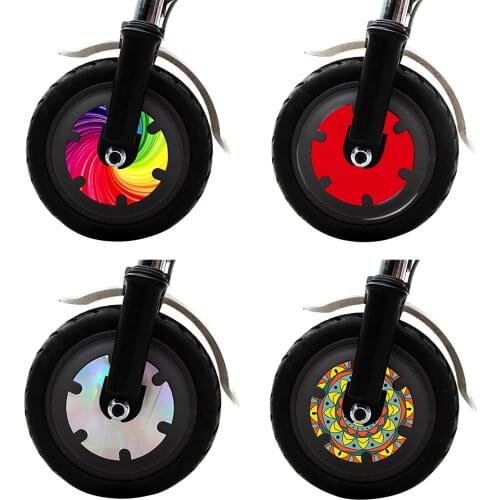 Electric Scooter PVC Wheel Hub Reflective Sticker Waterproof Shock Wheel Sticker for XIAOMI M365 Pro Scooter Accessories