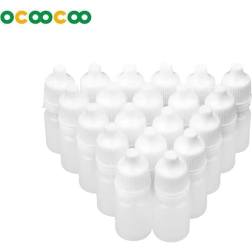 OutTop 25PCS 5ml/10ml/15ml/20ml Empty Plastic Squeezable Dropper Bottles Eye Liquid Dropper Refillable Bottles 2018 Oct19