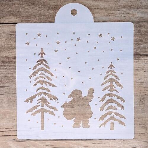 15 cm DIY Craft Layering Christmas Stencil For Wall Painting Scrapbooking Stamping Album Decorative Embossing Paper Cards