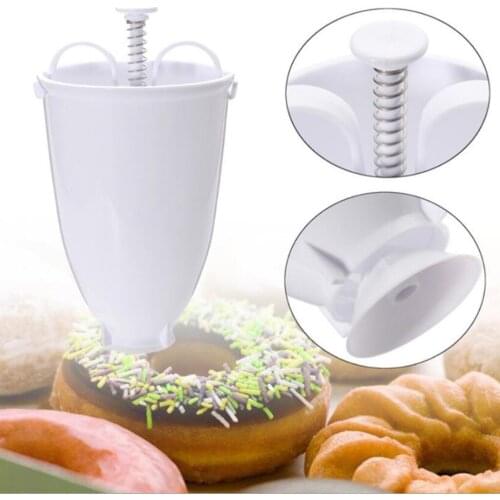 Donut Maker Manual Doughnut Depositor Dropper Plunger Dough Batter Dispenser Mould - DIY Baking Mold