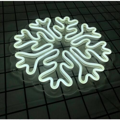 Snow Acrylic Christmas Commercial Christmas Decorations Neon Sign Light Custom Merry Christmas Festival Ins Wall Hanging