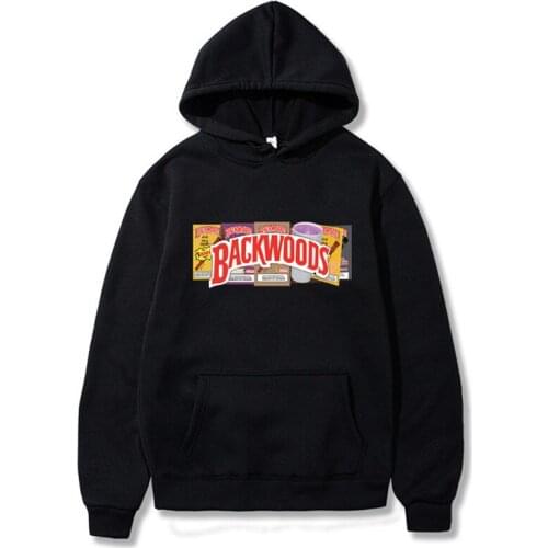 Oversized Sweatshirt Men Backwoods Printed Pullover Hoodies Hipster Fashion Brand Clothing Streetwear Men Women Sudaderas Tops