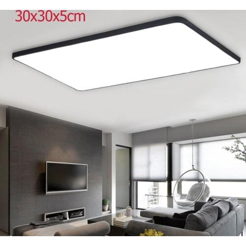 Ultra Thin LED Ceiling Lamp 30x30cm Modern Panel Light For the Living Room Bedroom Rectangular Acrylic Lens Lights Dropship