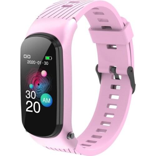 2021 health bracelet smart watch 2 in 1 with wireless headset earbuds earphone build-in fitness band smart watch
