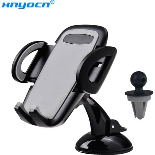 Universal 2 In 1 Car Dashboard Mobile Mount Stand Windshield Phone Holder for IPhone 7 Plus Samsung S7 Edge S8 Plus Smartphone
