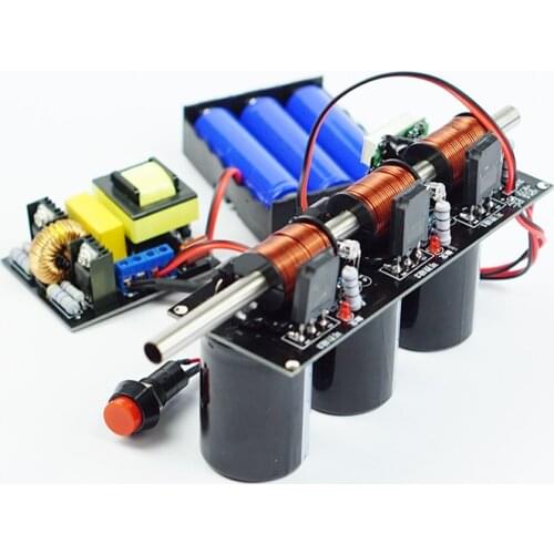 High-voltage integrated electromagnetic gun Multi-stage DIY coil gun kit Physics experiment teaching science and education model