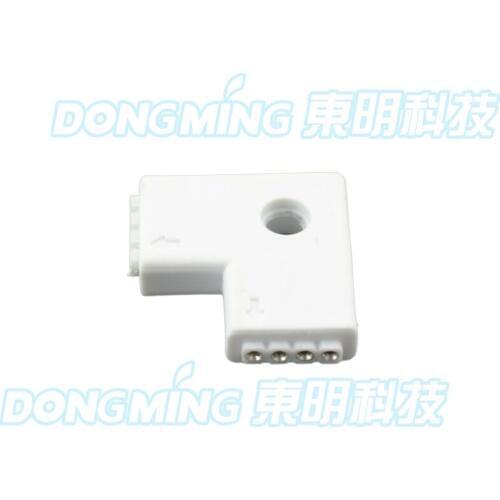 2pcs IP65 waterproof L shape RGB 3528 5050 4pin Female led strip connector