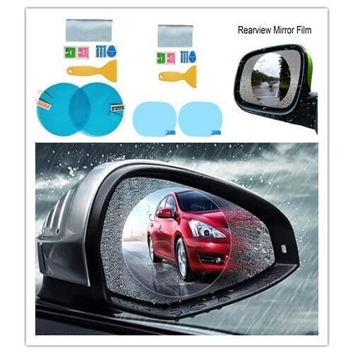 2Pcs/Pair Car Anti Water Mist Film Anti Fog Coating Rainproof Rearview Mirror Window Waterproof Protective Film