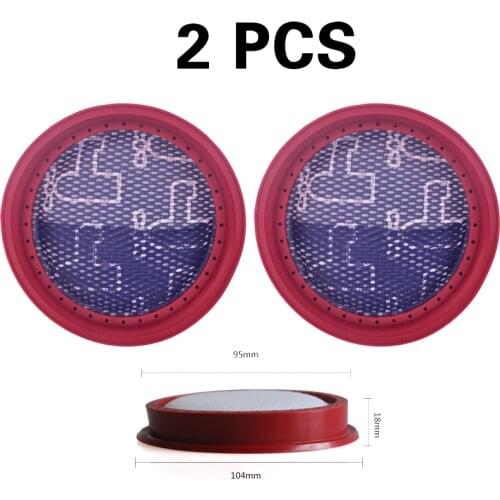 2 pieces Removable filter kit for Dibea D18 D008Pro vacuum cleaner spare parts replacement filter accessories