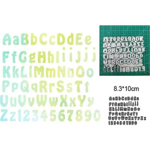 26 Alphabet snowflake bell background metal cutting diy photo album scrapbook card making embossing template decoration mold