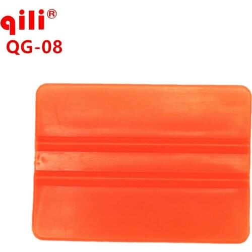 500pcs/lot DHL free QG-08 squeegee tools size 7.5 cm*5.5 cm Telescopic Plastic orange Car vinyl Film sticker wrapping Scraper