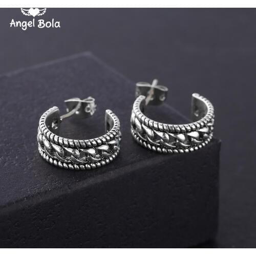 Angel Bola Women's Silver Earrings
