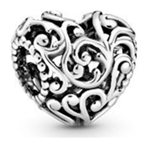 Authentic 925 Sterling Silver Beads Charm Fashion Beads Of Imperial Heart Fit Original Pandora Bracelet For Women Diy Jewelry